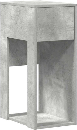 vidaXL - Computertorenstandaard - met - lade - 30x44x74 - cm - betongrijs