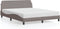 vidaXL - Bedframe - zonder - matras - stof - taupe - 160x200 - cm