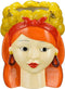 Mica Decorations Funny Bloempot Binnen - H25 x Ø20 cm - Dolomiet - Geel