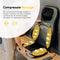CALMENTA® Shiatsu Massagestoel - Elektrisch Massagekussen - Rug- en Nekmassage - Warmtefunctie - Vibratie