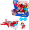 PAW Patrol - Luchtredding - Marshall reddingsvliegtuig met speelfiguur, projectielwerper en 2 projectielen