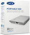 LaCie STKS - Portable SSD 1TB - USB-C 3.2 - Zilver