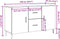 vidaXL - Dressoir - 100x36x60 - cm - bewerkt - hout - oud - houtkleurig