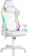 Deltaco GAM-080-W - Gaming chair - RGB-verlichting 332 standen - Kunstleer