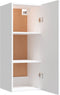 vidaXL - Wandkast - 34,5x34x90 - cm - bewerkt - hout - wit