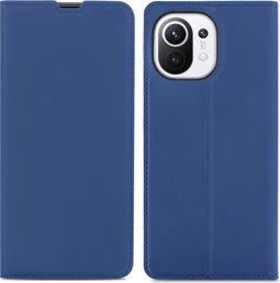iMoshion Hoesje Geschikt voor Xiaomi Mi 11 Hoesje Met Pasjeshouder - iMoshion Slim Folio Bookcase - Donkerblauw