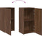 vidaXL - Opbergkast - 50x45x103,5 - cm - bewerkt - hout - bruin - eikenkleurig