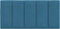 vidaXL - Hoofdbordkussen - 100 - cm - fluweel - blauw