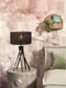 GOOD&MOJO Tafellamp Iguazu - Jute/Bamboe Zwart - Ø30x45cm -