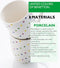 Mokkenset Benetton Addige Porselein Bone China 360 ml (4 uds)