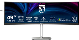 Philips 49B2U5900C - 49 inch SuperWide curved monitor - 5120x1440 resolutie - Zwart