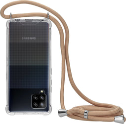 Mobiparts Galaxy A42 (2020) - Lanyard Case - Verstelbaar koord - Transparant