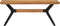 vidaXL - Eetkamerbank - 110x40x46 - cm - massief - acaciahout - en - staal