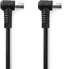 Nedis CSGL40120WT15 - Coax kabel - 150 cm - Zwart