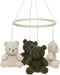 Jollein Baby Mobiel Teddy Bear - Boxmobiel - Bevestigbaar aan box of ledikant - Leaf Green/Naturel