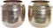 Vaas DKD Home Decor Koper 24 x 24 x 22 cm Gouden Aluminium Arabisch Stansen (2 Stuks)