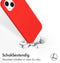 Accezz Hoesje Siliconen Geschikt voor iPhone 14 - Accezz Liquid Silicone Backcover met Geschikt voor MagSafe - Rood