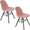 Zuiver Albert Kuip Soft Eetkamerstoelen Roze - Set van 2