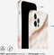 Selencia iPhone 12 (Pro) - Backcover - 100% gerecycled - Wit Marmer