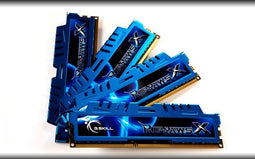 G.Skill RipjawsX F3-2400C11Q-32GXM - DDR3 Werkgeheugen - 32GB (4x 8GB) - 2.400MT/s CAS 11