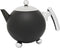 Bredemeijer - Theepot Bella Ronde 1,2L mat zwart- Dubbelwandig