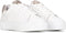 PS Poelman TITULAR - Dames sneakers - Wit tumbled leer met dalmatiërprint (2023)