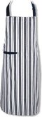 KOOK Schort Streep - Donkerblauw - 70 x 90 cm