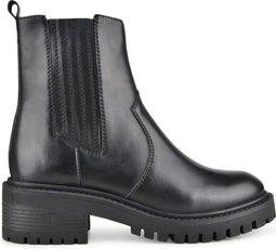 PS Poelman Klara - Chelsea boots - Chunky zool 5,5 cm - Zwart - Maat 38