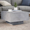 vidaXL - Salontafel - met - LED-verlichting - 55x55x31 - cm - betongrijs