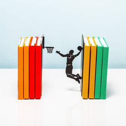 Balvi Boekensteun Slam Dunk zwart metaal