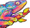 UNIDRAGON Houten Puzzel Voor Volwassenen Dier - Regenboogkleurige Kameleon - 314 stukjes - King Size 31x41 cm