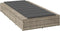 vidaXL - Ligbed - met - zwevend - kussen - poly - rattan - lichtgrijs