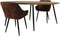 Tafel Bern ovaal swiss edge - 180x100x76 - Naturel/zwart - Mangohout/metaal
