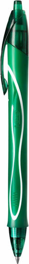 BIC Gel-ocity Quick Dry Sneldrogende Gelpennen met Kliksysteem Medium Punt (0.7 mm) - Groen- Doos van 12 Stuks