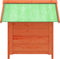 vidaXL - Hondenhok - 65x65x61,5 - cm - massief - grenenhout - bruin