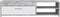 PILVI Eigentijds tv-meubel - Wit en lichtgrijs beton - B 120 x D 42,1 x H 31,8 cm