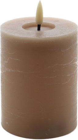 led kaars beige 10x7,5cm