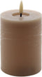 led kaars beige 10x7,5cm