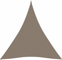 vidaXL - Zonnescherm - driehoekig - 3x3x3 - m - oxford - stof - taupe