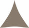 vidaXL - Zonnescherm - driehoekig - 3x3x3 - m - oxford - stof - taupe