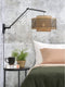 GOOD&MOJO Wandlamp Bhutan - Bamboe Zwart/Naturel - 95x50x55cm - Binnen Scandinavisch,Bohemian
