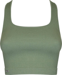 MAGIC Bodyfashion - Lounge Crop Tanktop - Zachte naadloze stof - Groen