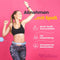 Smart Hula Hoop met Teller, Verstelbaar 66-132 cm, Zwart/Blauw, Fitness Ring met Gewicht en Accessoi