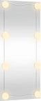 vidaXL - Wandspiegel - met - LED's - rechthoekig - 50x100 - cm - glas