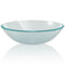 vidaXL - Wasbak - gehard - glas - 42 - cm - matglas