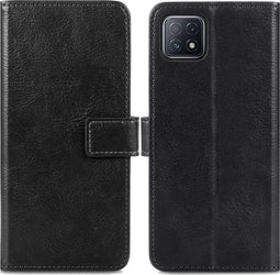 iMoshion Hoesje Geschikt voor Oppo A73 (5G) Hoesje Met Pasjeshouder - iMoshion Luxe Bookcase - Zwart
