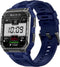 Valante AuraFit Smartwatch - Smartwatch Dames en Heren - Blauw - 46 mm - Stappenteller - Hartslagmeter - Saturatiemeter - Bellen via Bluetooth