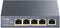 Cudy GS1005P - Unmanaged Switch - 5x 10/100/1000Base-TX - 4x PoE+ (802.3at) - 60W PoE-budget - 10Gbps bandbreedte