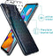iMoshion Hoesje Geschikt voor Samsung Galaxy A21s Hoesje Siliconen - iMoshion Design hoesje - Transparant / Zwart / Hearts All Over Black