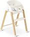Deryan Luxe Kinderstoel - Meegroei kinderstoel - Inklapbaar - Wit/Houtlook